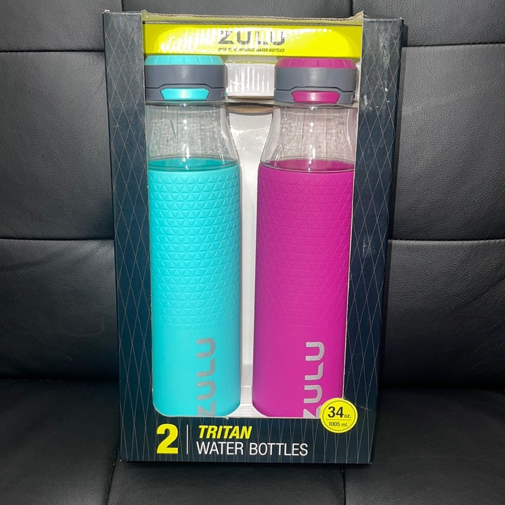 Zulu High Performance Titan Water Bottles With Protective Silicone Boot